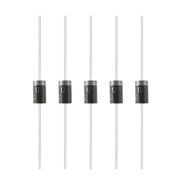 Fielect 100Pcs 6A10 Rectifier Diode 6A 1000V Axial Silicon Diodes for Electronics