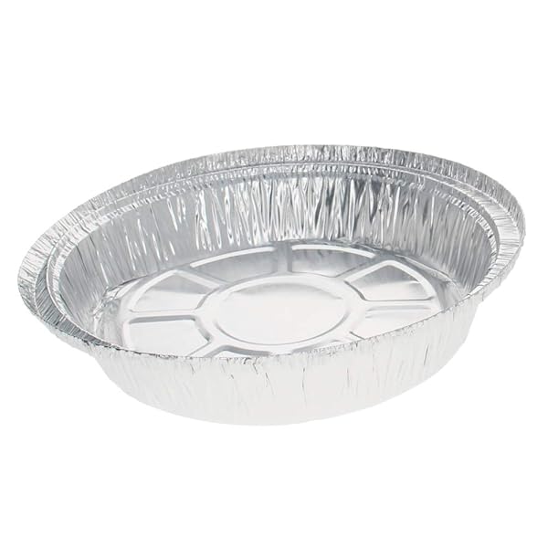 Othmro Othmro 30pcs Aluminum Foil Food Containers 720ml Round Pans for Cooking Baking Heating Storing and Food Prepping 7.3x1.8 Inch - View 3 of 9