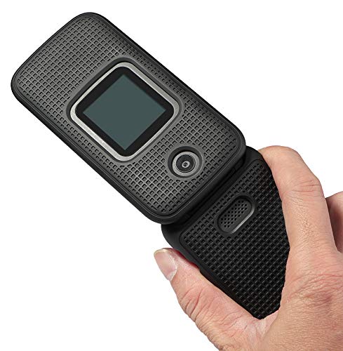 Nakedcellphone Alcatel Smartflip Go Flip 3 Case with Clip Black Snap-On Cover and Rotating Belt Holster Combo for Alcatel 4052 - View 5 of 9