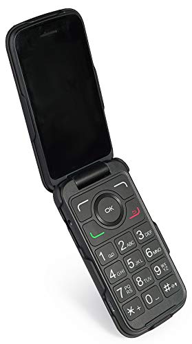 Nakedcellphone Alcatel Smartflip Go Flip 3 Case with Clip Black Snap-On Cover and Rotating Belt Holster Combo for Alcatel 4052 - View 8 of 9