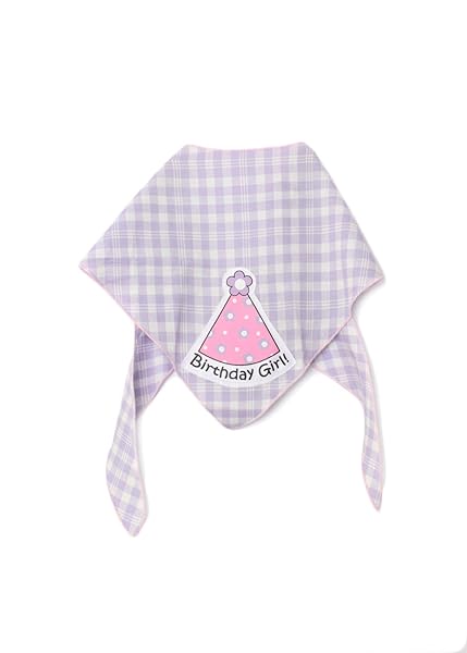 Tail Trends Tail Trends Happy Birthday Dog Bandana and Party Hat Set for Medium to Large Dogs 100 Cotton Applique Design - View 4 of 7