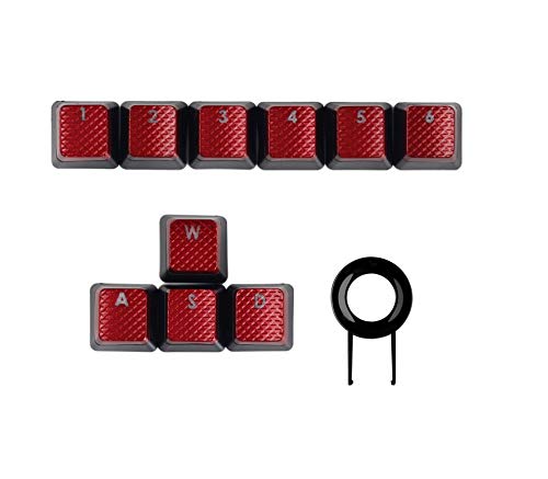 FPS Backlit Key Caps for Corsair K70 K95 K90 K65 K63 Gaming Keyboards Cherry Switches Red Keycaps