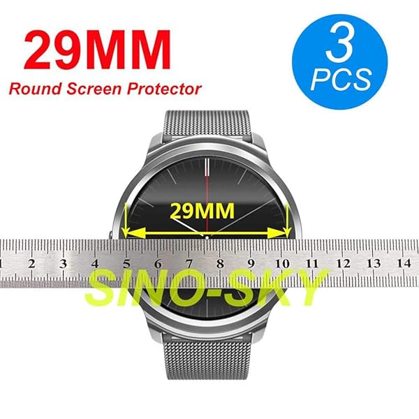 VRWOX Buy SINO-SKY 3-Pcs Universal Round Smart Watch HD Screen Protector - Anti-Scratch, Anti-Fingerprint, Bubble Free (29mm) - View 4 of 8