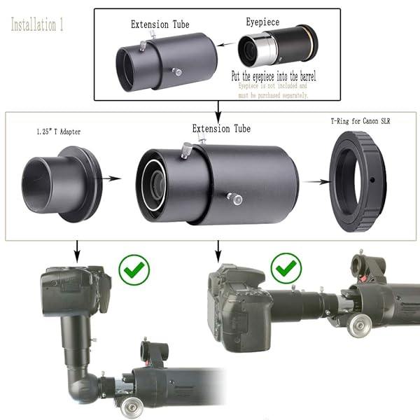 starboosa Starboosa Telescope Camera Adapter for Canon SLR: Prime Focus & Eyepiece Projection Photography - View 5 of 9