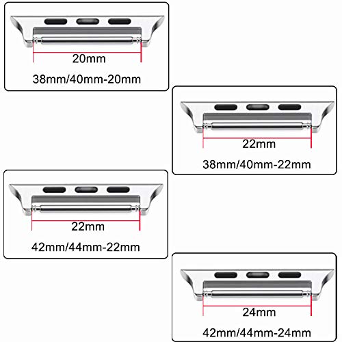 OMECKY OMECKY Spring Bar Connectors for Apple Watch Bands - 3 Pack in 3 Colors | Durable & Stylish Adapter - View 4 of 8