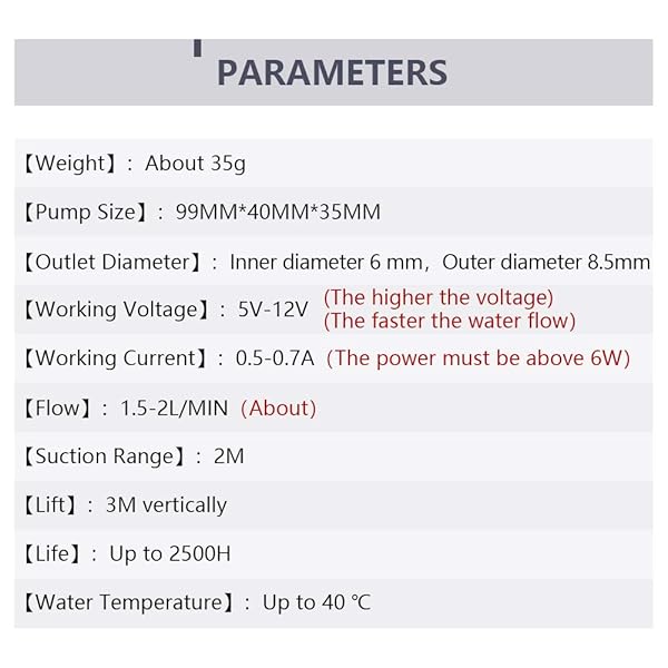 Fielect Fielect 5-12V Self Priming Diaphragm Pump Motor for Water with Shock Absorption and 5mm Copper Mouth R385 - View 6 of 7