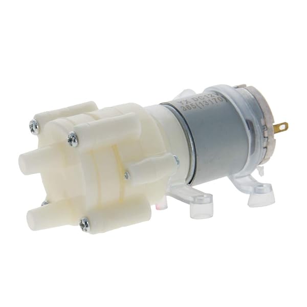 Fielect Fielect 5-12V Self Priming Diaphragm Pump Motor for Water with Shock Absorption R385 DC Diaphragm Pump - View 3 of 7