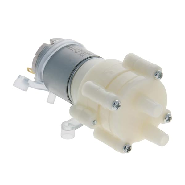 Fielect Fielect 5-12V Self Priming Diaphragm Pump Motor for Water with Shock Absorption R385 DC Diaphragm Pump