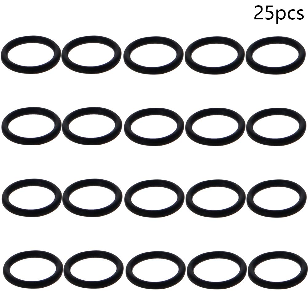 Othmro Othmro 25pcs Nitrile Rubber O-Rings 1.5mm Wire Dia 12.5mm OD for Oil Air Sealing Professional Plumbing Car Repair Black - View 4 of 9