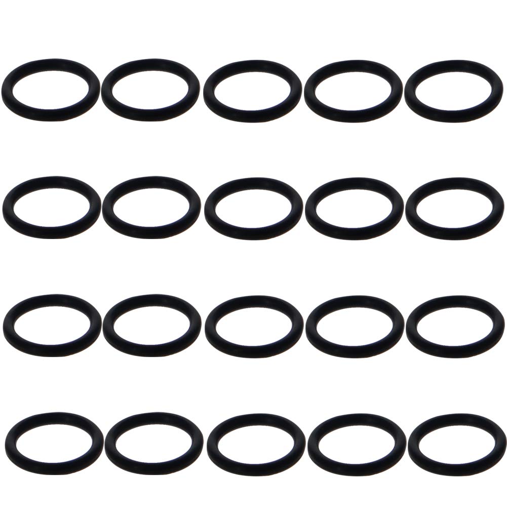 Othmro 25pcs Nitrile Rubber O-Rings 1.5mm Wire Dia 12.5mm OD for Oil Air Sealing Professional Plumbing Car Repair Black