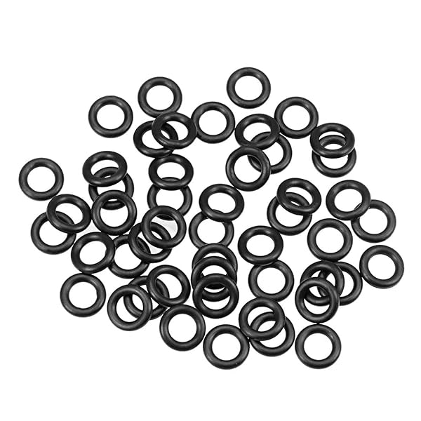 Othmro 25pcs Nitrile Rubber O-Rings 1.5mm Wire Dia 8mm OD for Oil Air Sealing Professional Plumbing Car Repair Black