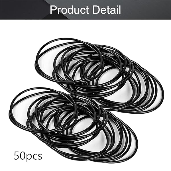 Othmro Othmro 50pcs Nitrile Rubber O-Rings 63mm OD 60mm ID 1.5mm Width for Reliable Sealing Gasket Solutions - View 4 of 5