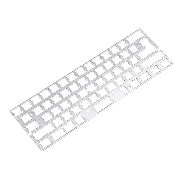 YMDK Universal Anodized Aluminum Plate & Stabilizers for GH60 61% DIY Keyboard - ISO/ANSI Support