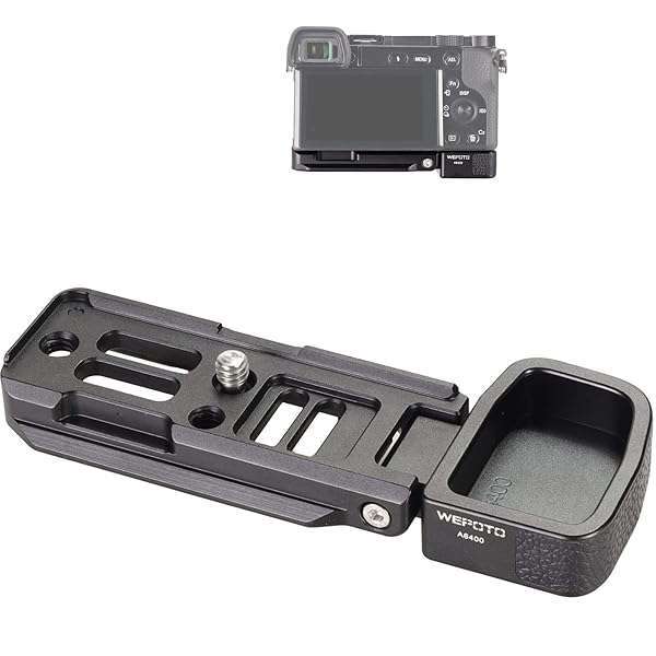 WEPOTO WEPOTO A6400 Grip Quick Mount Plate: Enhance Traction & Protect Your Sony A6400, A6300, A6100 from Abrasion