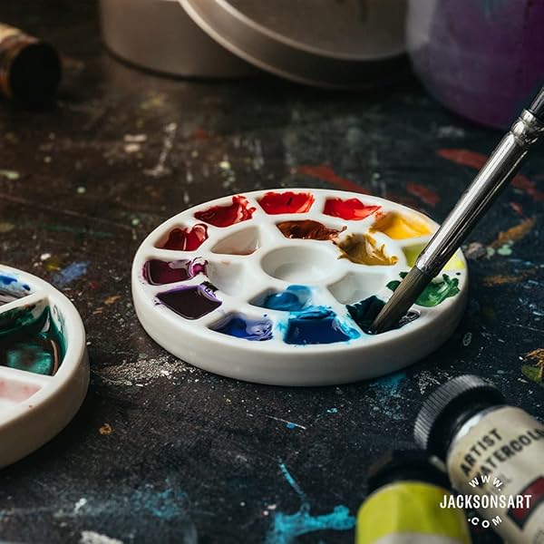 ETCHR Etchr Mini Palette 19 Wells: The Ultimate Travel Palette for Watercolor, Acrylic, Oil & Gouache Artists - View 4 of 6