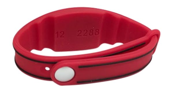 Panopticon Tech Red Adjustable 26 Bit Proximity Wristbands AuthorizID Compatible with ISOProx 1386 1326 H10301 for Access Control Systems - View 3 of 7