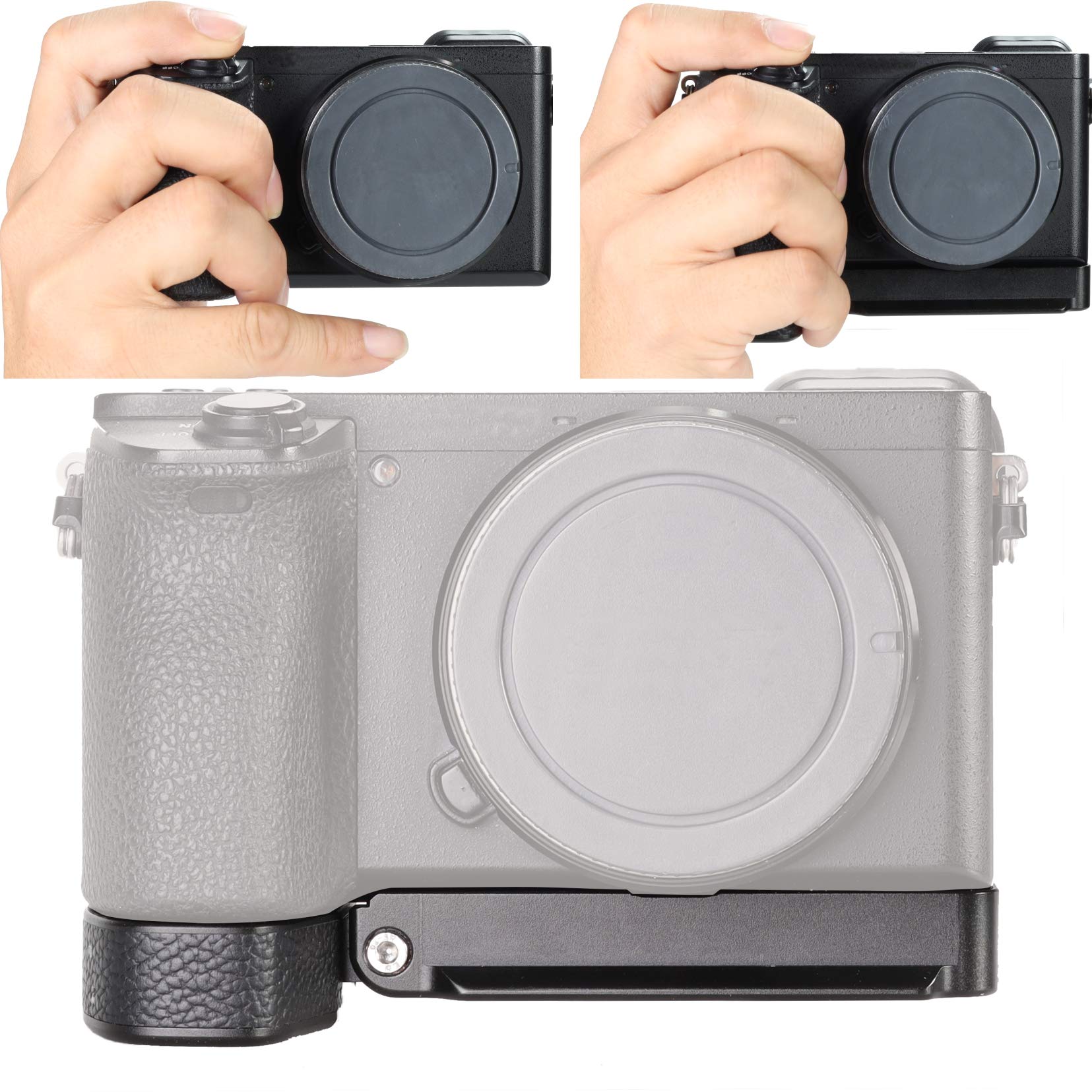 WEPOTO WEPOTO A6500 Grip Quick Mounting Plate: Enhance Traction & Protect Your Sony A6500 from Abrasion - View 5 of 7