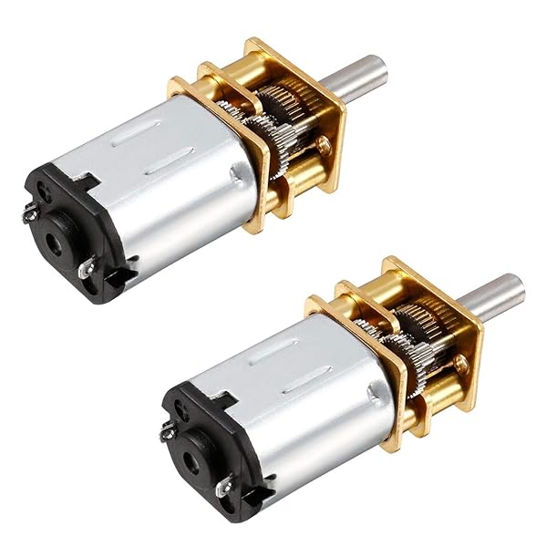 Hxchen 2Pcs DC 12V 1000RPM Micro Speed Reduction Motor Mini Gear Box N20 for RC Car Robot Model DIY Engine