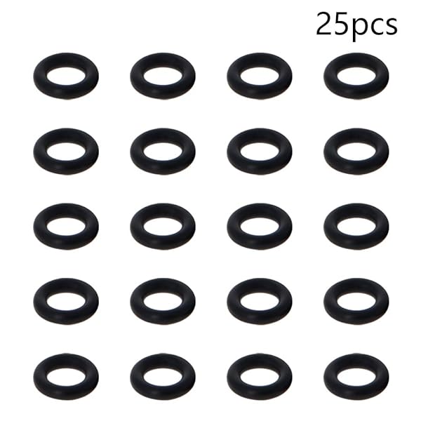 Othmro Othmro 25pcs Nitrile Rubber O-Rings 2.5mm Wire Dia 12mm OD for Oil Air Sealing Professional Plumbing Car Repair Black - View 3 of 4