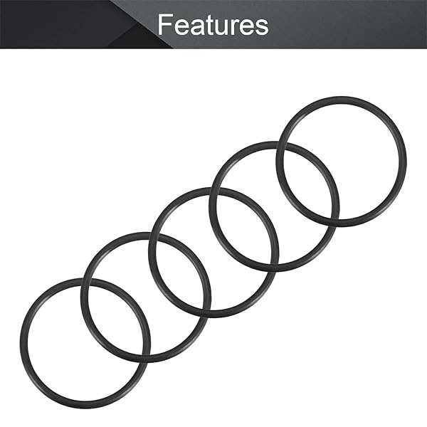 Othmro Othmro 25pcs Nitrile Rubber O-Rings 2.5mm Wire Dia 34mm OD for Oil Air Sealing Professional Plumbing Car Repair Black - View 3 of 9