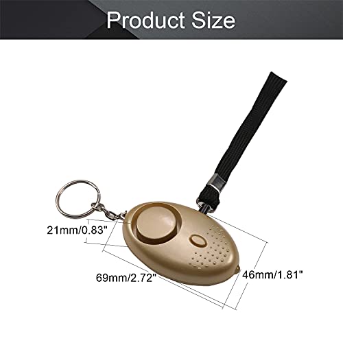 Othmro Othmro Safe Sound Personal Alarm 4 Pack 120DB Keychain Emergency Safety Alarm with LED Lights for Women Men Children Elderly Gold - View 2 of 8