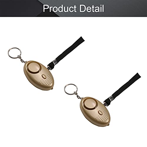 Othmro Othmro Safe Sound Personal Alarm 4 Pack 120DB Keychain Emergency Safety Alarm with LED Lights for Women Men Children Elderly Gold - View 4 of 8