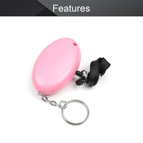 Othmro Othmro 2 Pack Personal Alarm 120DB with LED Lights Emergency Safety Alarm for Women Men Children Elderly Pink - View 3 of 9