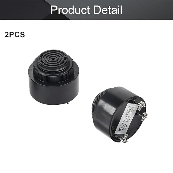 Fielect Fielect DC12V 90dB Active Electronic Buzzer Alarm Sounder Intermittent Beep Speaker Pack of 2 - View 6 of 9