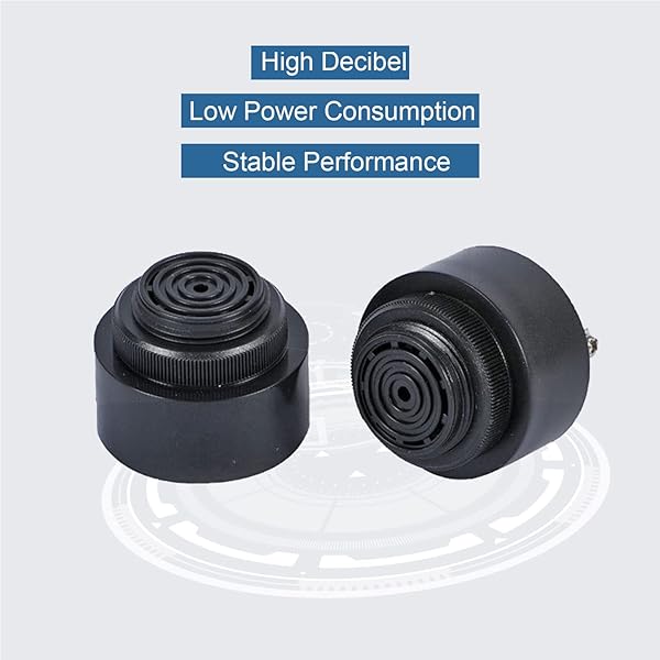 Fielect Fielect DC12V 90dB Active Electronic Buzzer Alarm Sounder Intermittent Beep Speaker Pack of 2 - View 9 of 9