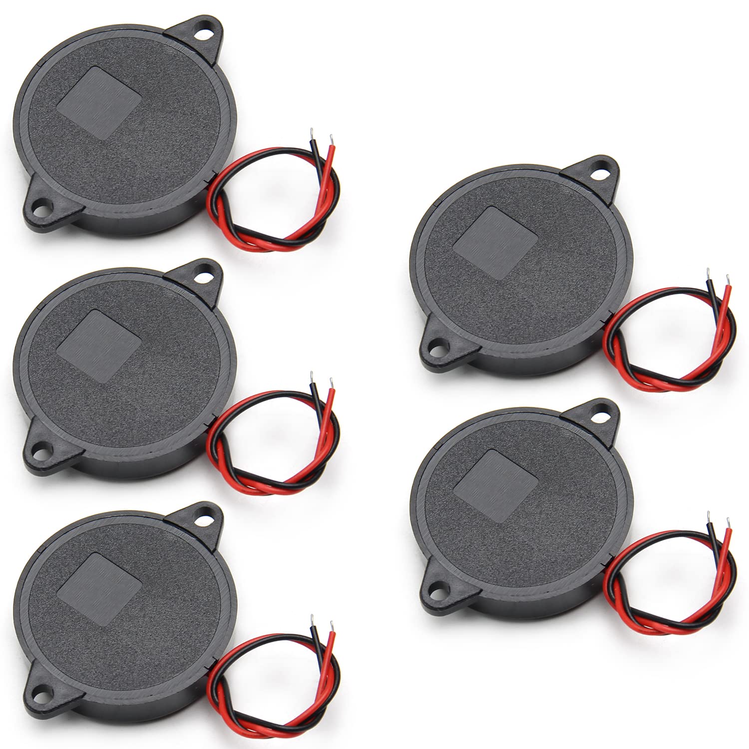 Fielect Fielect 5Pcs Electronic Passive Piezo Buzzer DC 5V 80dB Beep Tone Speaker Alarm for Various Applications - View 3 of 7