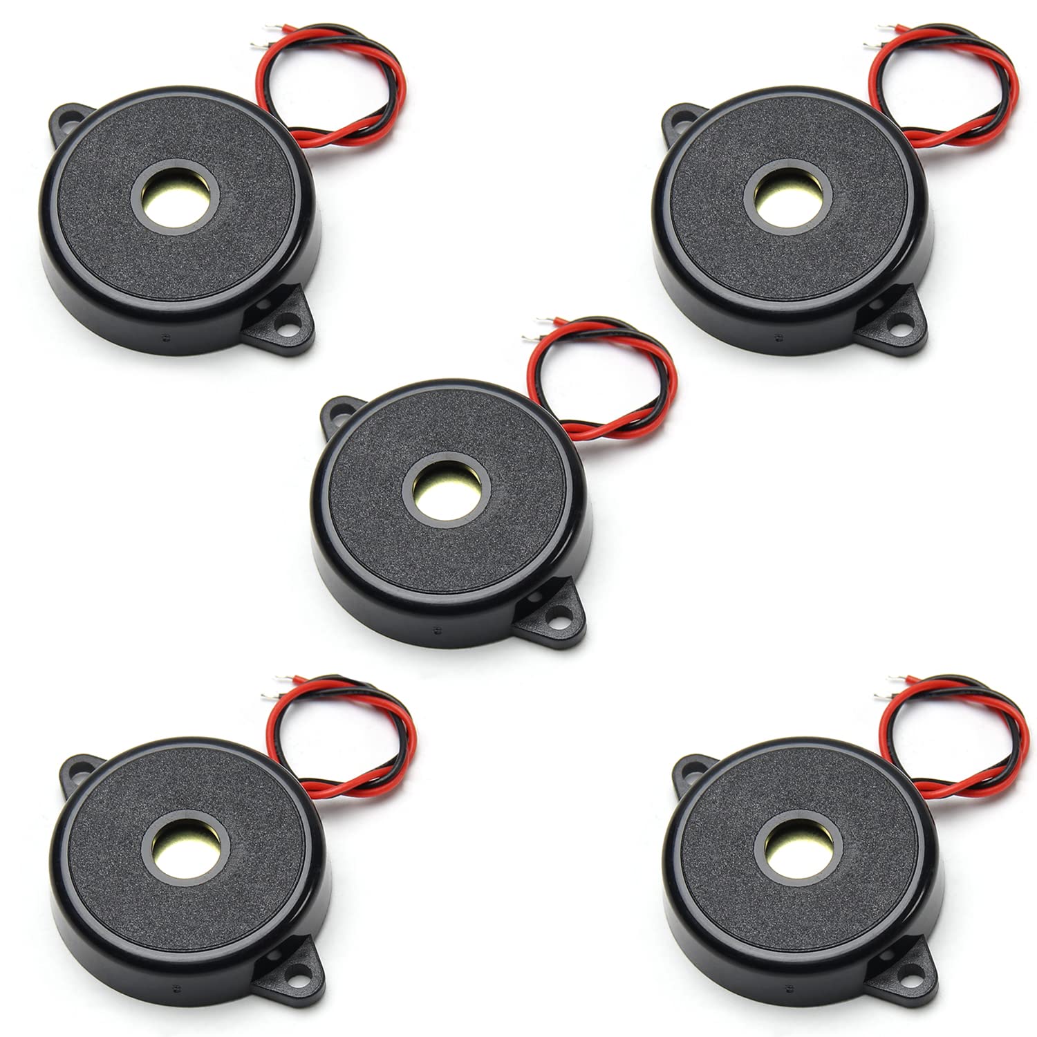 Fielect Fielect 5Pcs Electronic Passive Piezo Buzzer DC 5V 80dB Beep Tone Speaker Alarm for Various Applications - View 5 of 7
