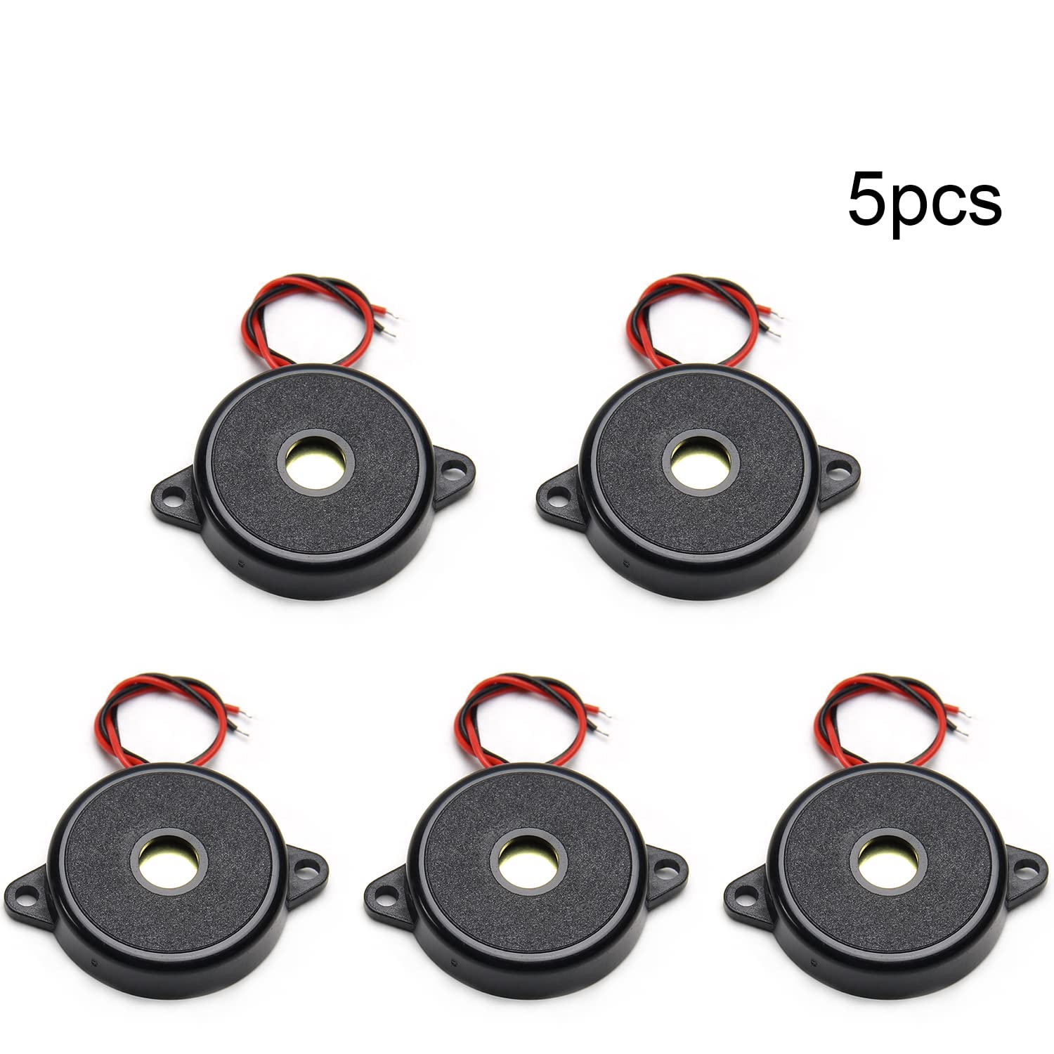 Fielect Fielect 5Pcs Electronic Passive Piezo Buzzer DC 5V 80dB Beep Tone Speaker Alarm for Various Applications - View 7 of 7
