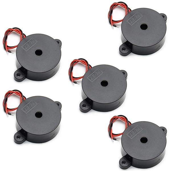Fielect Fielect 5Pcs Active Electronic Buzzer Alarm 100dB DC 3-24V Intermittent Sound Beep Speaker for Security and Alerts - View 5 of 7