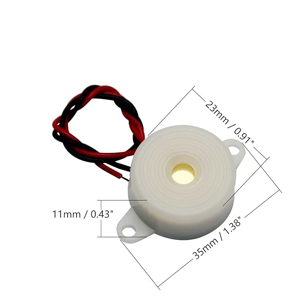 Fielect Fielect DC 12V 100dB Active Electronic Buzzer Alarm Sounder 2Pcs Intermittent Beep Speaker 2.3x1.9cm - View 4 of 7