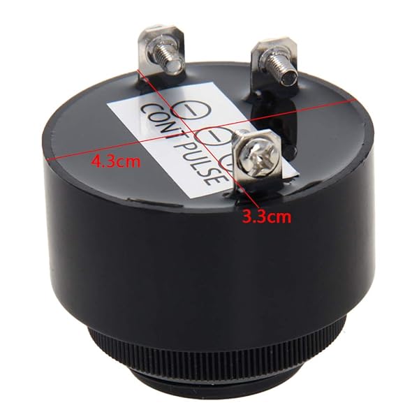 Fielect Fielect 5Pcs DC12V 90dB Electronic Buzzer Alarm Active Piezo Beeper Tone Speaker for Security and Alerts - View 4 of 8