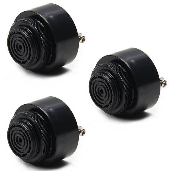 Fielect Fielect 5Pcs DC12V 90dB Electronic Buzzer Alarm Active Piezo Beeper Tone Speaker for Security and Alerts - View 8 of 8