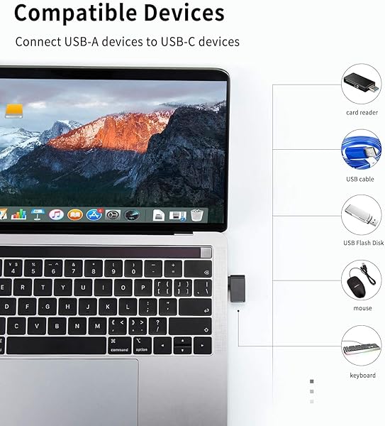 UseBean UseBean Right Angle USB C to USB Adapter 3-Pack 90 Degree Type C Male to USB 3.0 Female Converter for MacBook Pro iPhone 15 Galaxy S24 S23 S22 - View 4 of 6