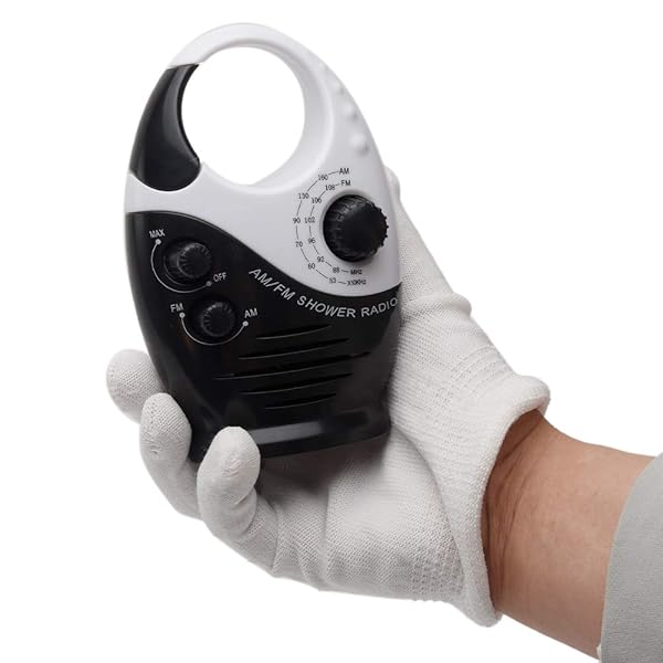 HONUTIGE Waterproof Shower Radio Adjustable Volume AM FM Speaker Wireless Bathroom Radio with Top Handle for Ultimate Shower Experience - View 4 of 6