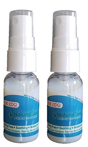 KeriCure Natural Seal Spray on Bandage for Kids and Babies 2 Pack Soothing Sting Free Skin and Wound Care for Sensitive Skin Woman Owned Business