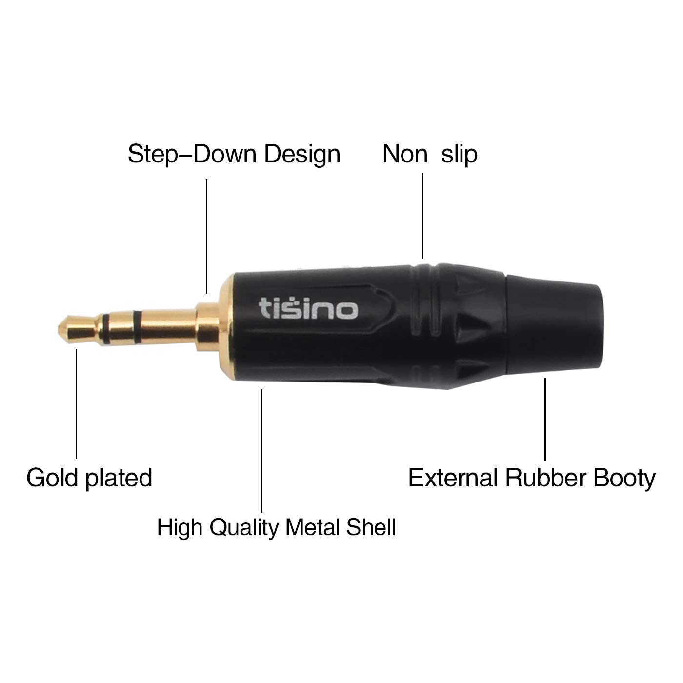 Tisino Tisino Dual XLR to 3.5mm Stereo Mic Cable 2 XLR Female to 1/8 Inch Mini Jack Y Splitter Breakout Lead Microphone Cord 6.6 feet - View 4 of 7