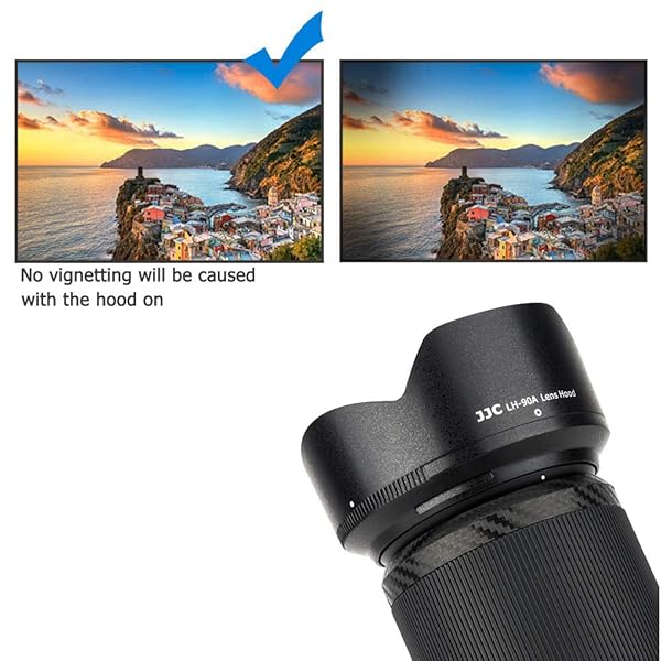 JJC Reversible Lens Hood for Nikon NIKKOR Z 50-250mm & 50mm - Fits HB-90A, Attaches 62mm Filter & Lens Cap - View 9 of 11