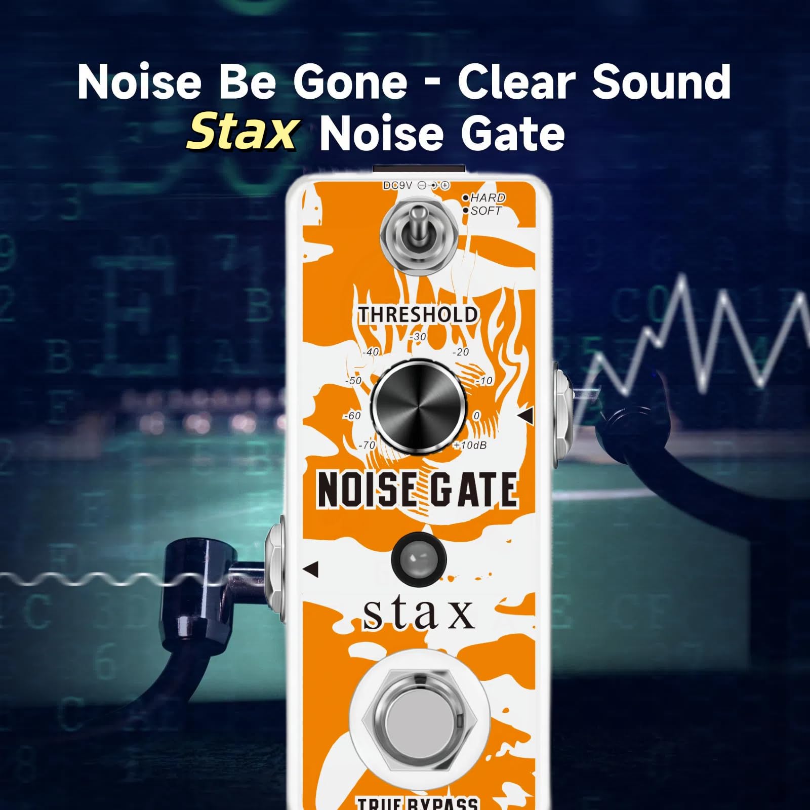Stax Stax Noise Gate Guitar Pedal for Electric Guitar with Hard and Soft Modes True Bypass Noise Killer - View 4 of 5