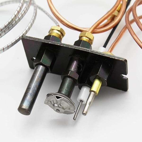 MENSI Buy MENSI Propane Natural Gas Pilot Assembly for HHT 10002264/10002265 - Perfect for Fireplaces & Fryers with 750mV Thermopile - View 3 of 6