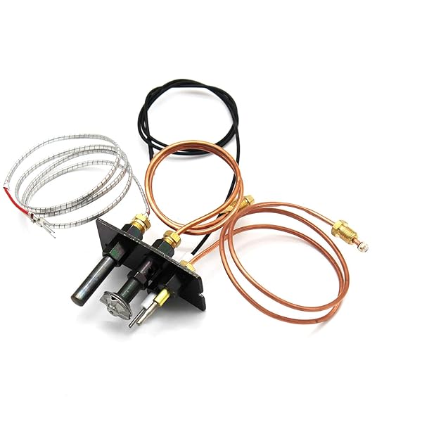 MENSI Buy MENSI Propane Natural Gas Pilot Assembly for HHT 10002264/10002265 - Perfect for Fireplaces & Fryers with 750mV Thermopile