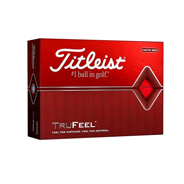 Titleist Buy Titleist TruFeel Matte Red Golf Balls - One Dozen for Ultimate Performance
