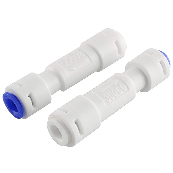 DGZZI "DGZZI 2PCS 1/4" 300CC Flow Restrictor with Quick Connect for RO Systems - Enhance Water Purity"