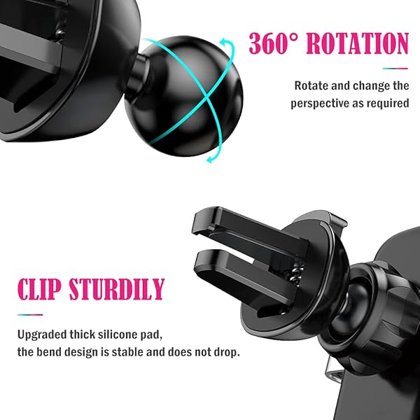 eing Bling Car Phone Mount Wireless USB Charger Dashboard Cup Holder Automatic Clamping Fast Charger for iPhone Xs Max XR X 8 Pink - View 4 of 8