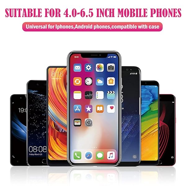 eing Bling Car Phone Mount Wireless USB Charger Dashboard Cup Holder Automatic Clamping Fast Charger for iPhone Xs Max XR X 8 Pink - View 8 of 8