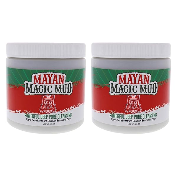 Mayan Magic Mud Revitalize Your Skin with Mayan Magic Mud: Deep Cleansing Calcium Bentonite Clay Face Mask for Men & Women - USA Made Spa Quality - View 2 of 10