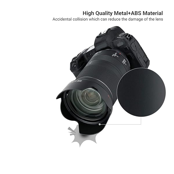 JJC JJC EW-78F Lens Hood for Canon RF 24-240mm - Reversible Shade, Compatible with 72mm Filter & Lens Cap - View 7 of 10